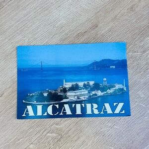 3 for $10: Vintage Alcatraz Blue Post Card Unposted